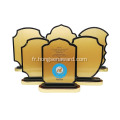 Trophée cadre de plaque commémorative en bois souvenir personnalisé